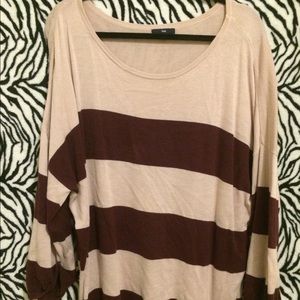 Striped Long Sleeve Sweater Top
